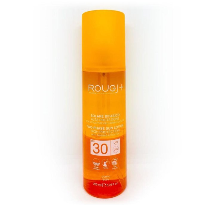Rougj Solare - Spray Bifasico SPF30 Acceleratore di Abbronzatura 200 ml