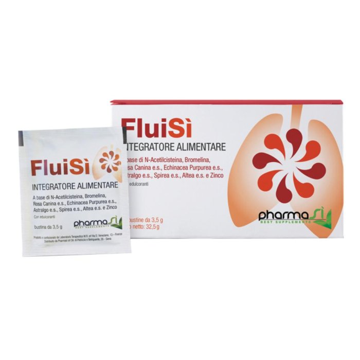 Fluisi 10 Bustine Integratore Alimentare per il Benessere delle Vie Respiratorie e del Sistema Immunitario