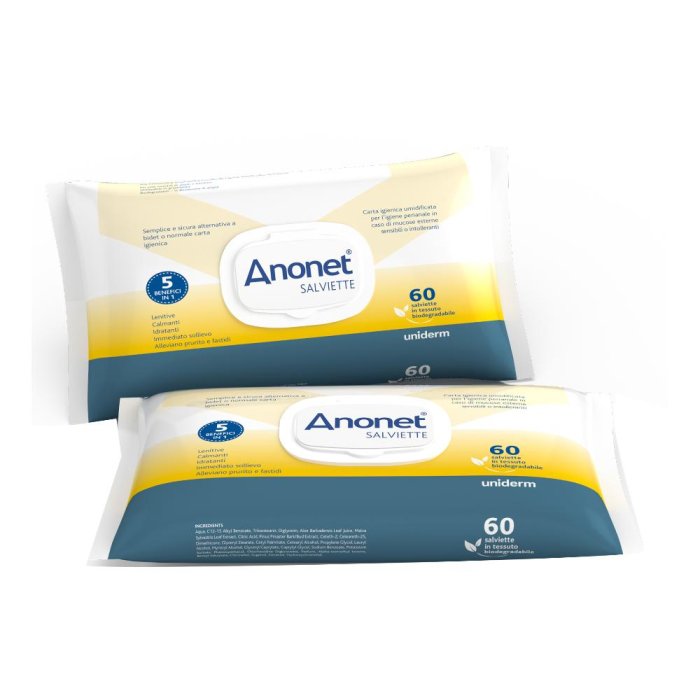 Anonet salviette 60 pezzi