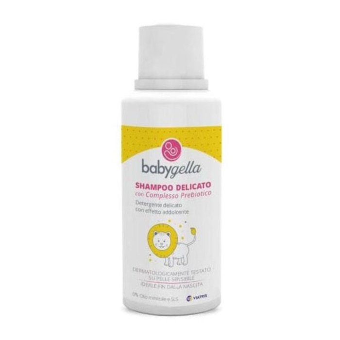 Babygella Shampoo Prebiotico Delicato 250 ml Detergente Capelli per Neonati e Bambini