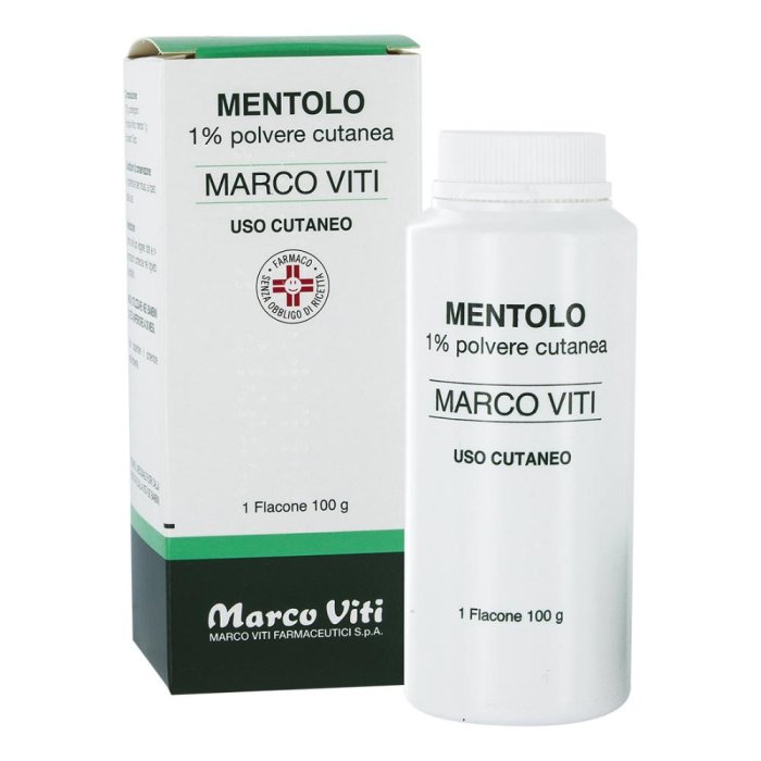 Marco Viti Talco Mentolato 1% polvere cutanea 100g