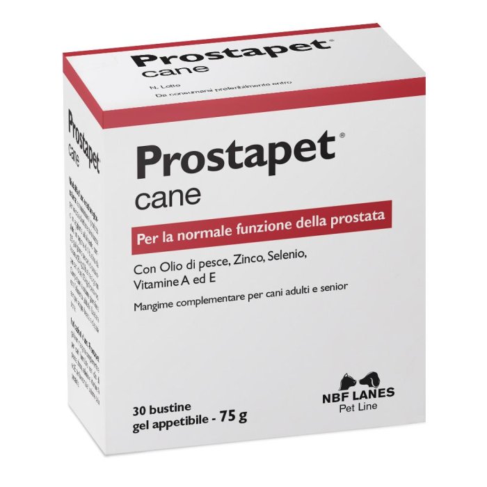 Prostapet cane mangime complementare per il benessere della prostata gel appetibile 30 bustine