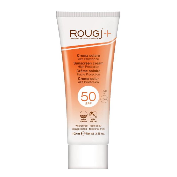 Rougj Solare - Crema Solare SPF50 Protezione Alta Viso e Corpo 100 ml