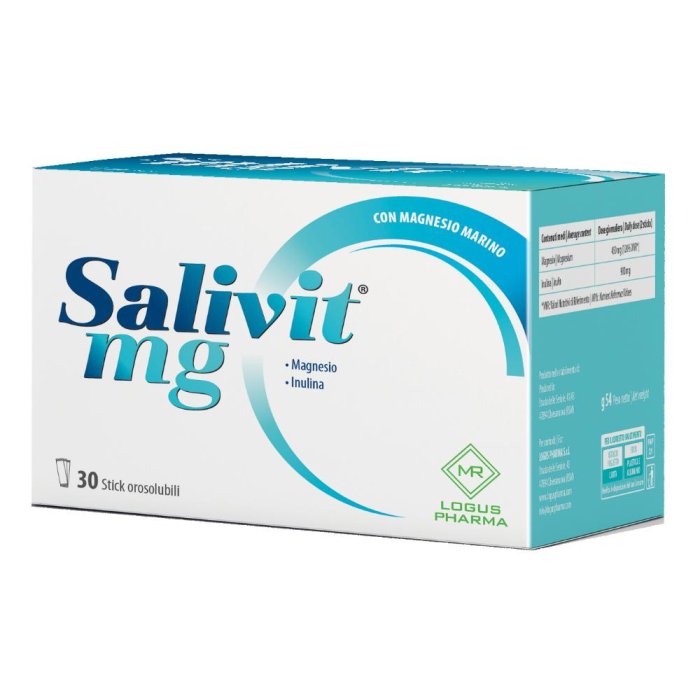 Salivit Magnesio 30 Stick 48 g Integratore di Magnesio in Stick Orale
