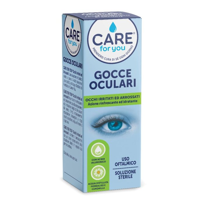 Care For You Gocce Oculari 15 ml Lubrificanti e Idratanti per Occhi Secchi e Sensibili