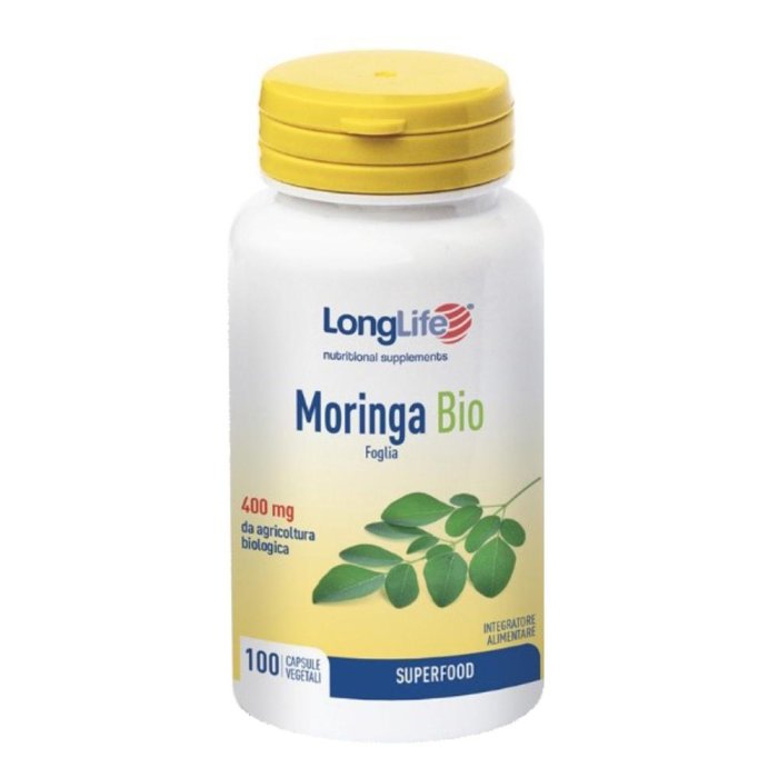 Longlife Moringa Bio 100 capsule vegetali – integratore di moringa biologica