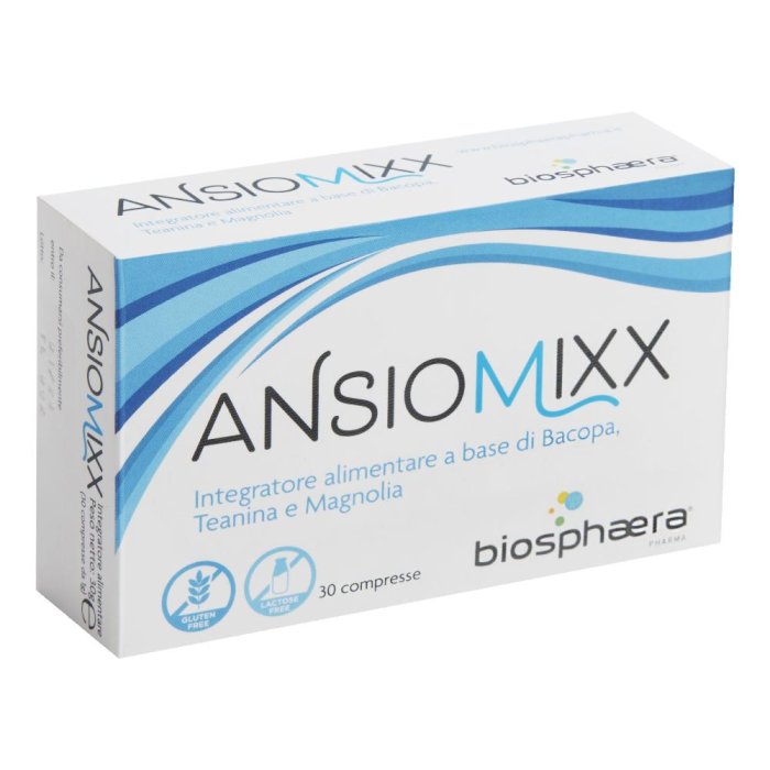 Ansiomixx Integratore Naturale 30 Compresse per Ansia Stress e Rilassamento Mentale