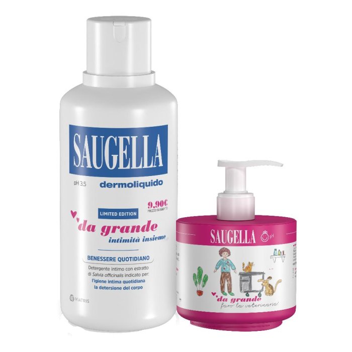 Saugella Dermoliquido 500ml + Saugella Girl 150 ml Special pack Da Grande 