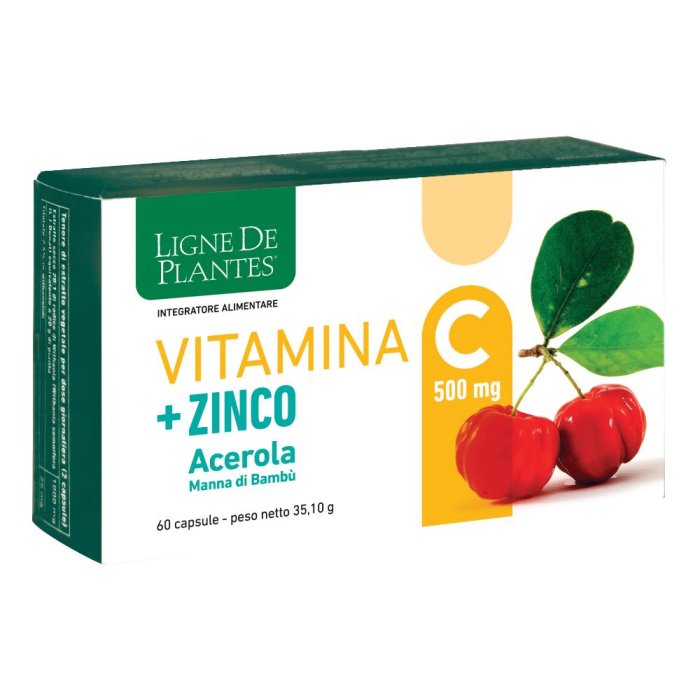   Vitamina C + Zinco Acerola Integratore Energizzante 60 Capsule