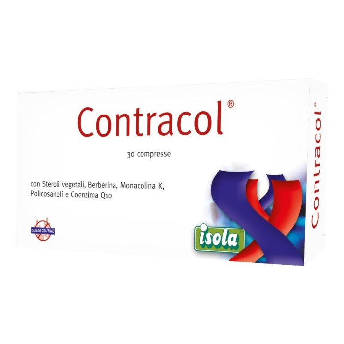 Contracol 30 Compresse Integratore per Colesterolo e Trigliceridi Controllo dei Livelli di Colesterolo