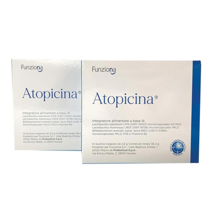 ATOPICINA Integratore per Pelle Atopica and Sensibile 14 Bustine da 2,6 grammi