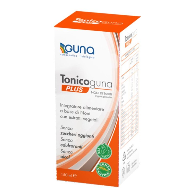  Tonicoguna Plus - Integratore Energetico a Base di Noni e Estratti Vegetali 150ml