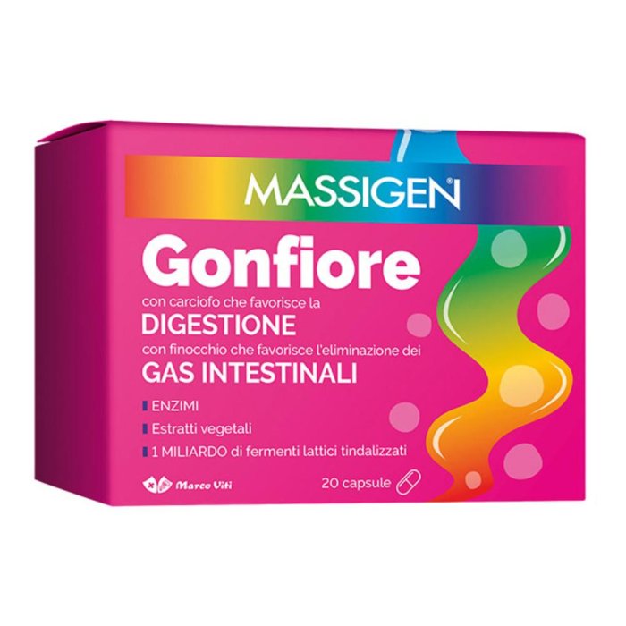 Massigen Gonfiore Integratore Alimentare 20 Capsule