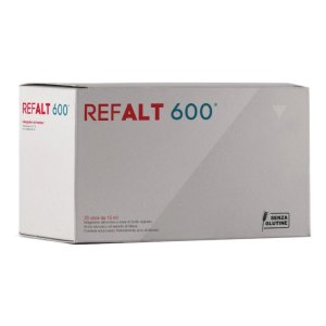 Refalt 600 integratore lenitivo per mucosa orofaringea 20 stick da 15 ml