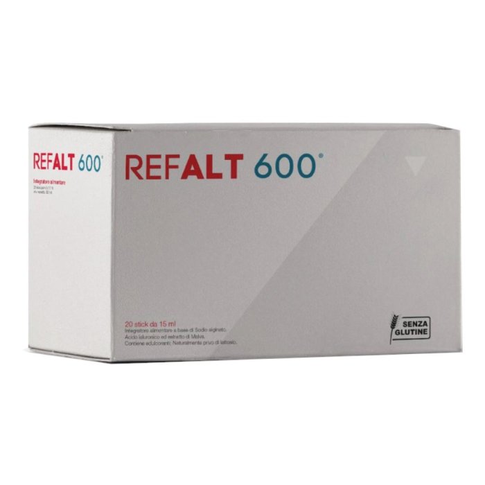 Refalt 600 integratore lenitivo per mucosa orofaringea 20 stick da 15 ml