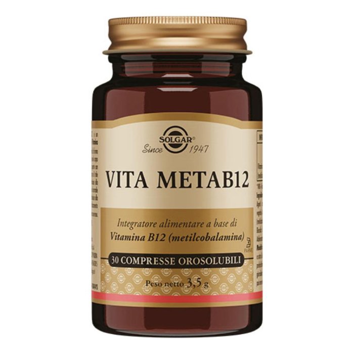 Solgar Vita MetaB12 30 compresse orosolubili  