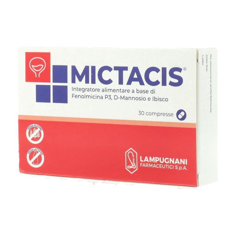 Mictacis - Integratore per la Funzionalità Urinaria e Drenaggio Liquidi 30 compresse
