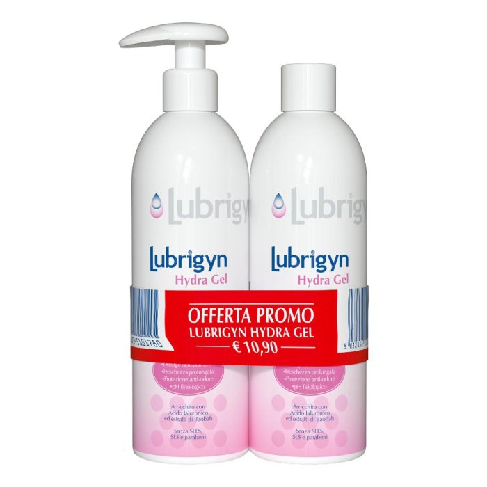 Lubrygin Hydra Gel detergente intimo Duo 400 ml + 400 ml Offerta Speciale
