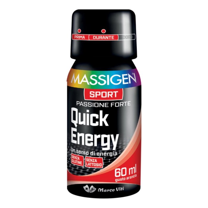 Massigen Sport Quick Energ 60 ml - integratore energetico liquido per sportivi