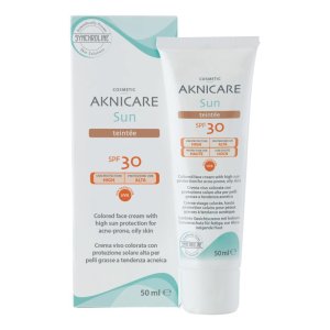 Synchroline Aknicare Sun Teint - crema solare viso colorata per pelle acneica