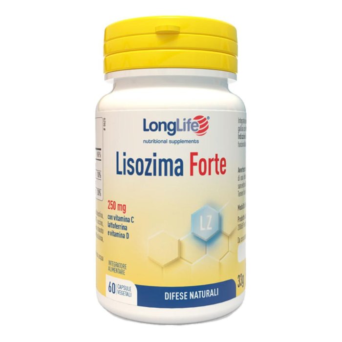 LongLife Lisozima Forte 60 capsule - integratore di lisozima per difese immunitarie