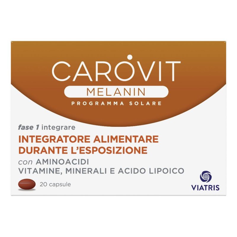 Carovit Melanin Integratore Esposizione Solare 20 Capsule