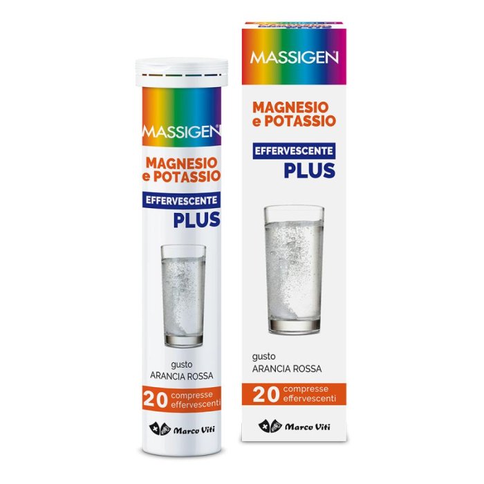 Massigen Magnesio e Potassio Plus Effervescente Integratore 20 compresse