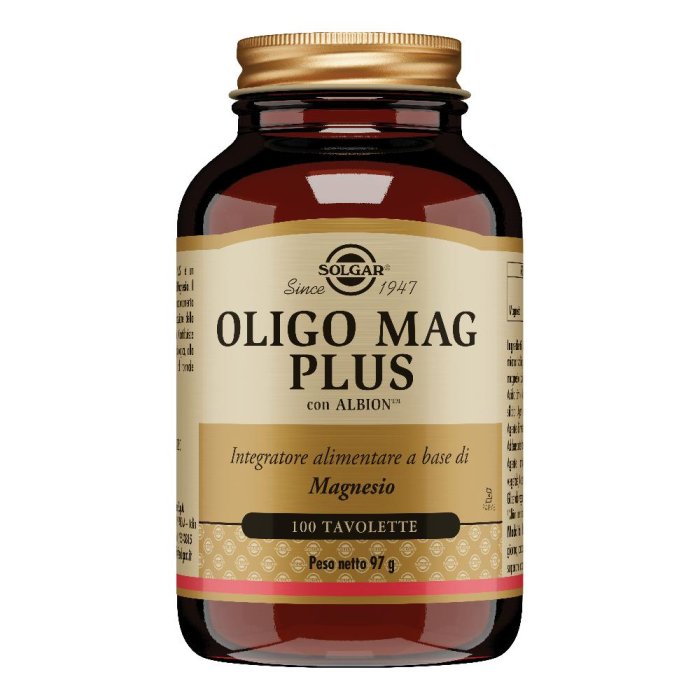  Solgar Oligo Mag Plus 100 Tavolette: Integratore Magnesio