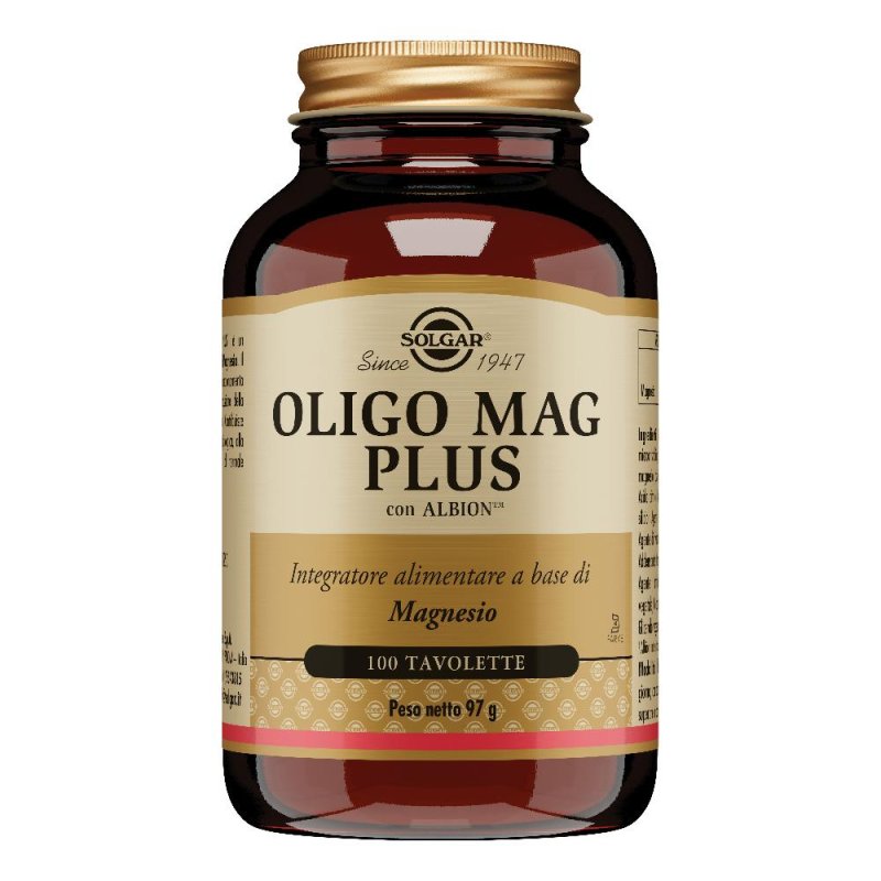  Solgar Oligo Mag Plus 100 Tavolette: Integratore Magnesio
