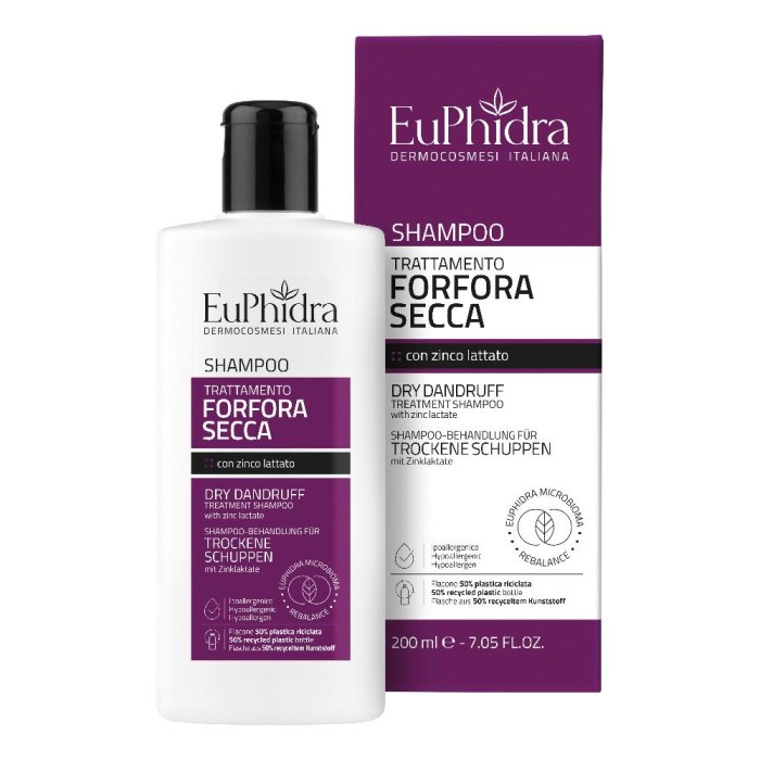Euphidra Shampoo Trattamento per Forfora Secca 200 ml