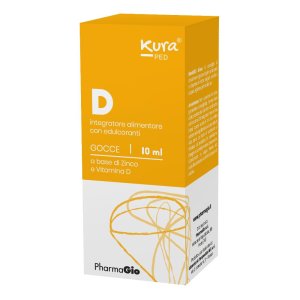 Kura Ped Vitamina D Gocce Orali 10 ml Integratore per Bambini e Neonati
