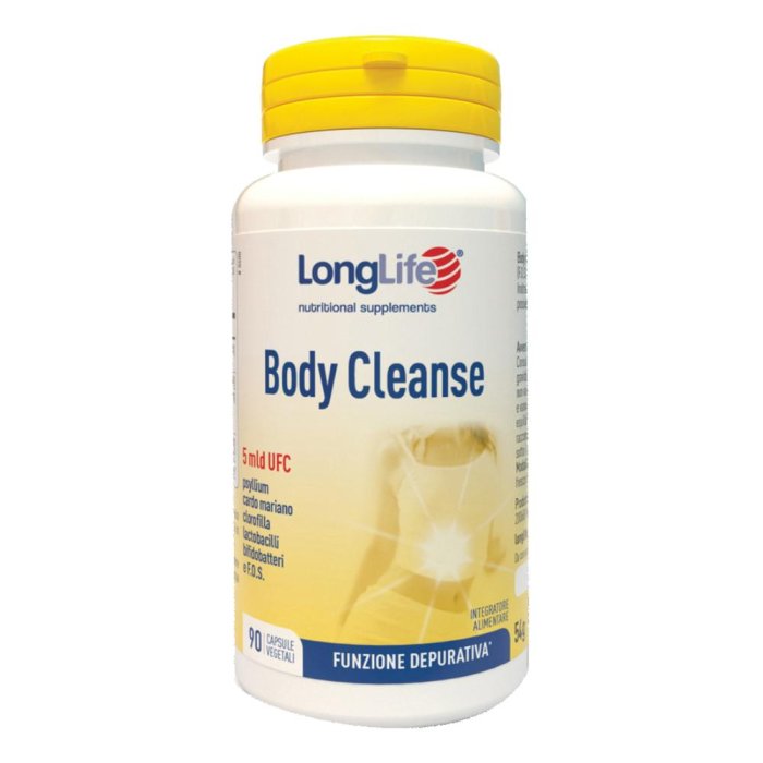 LongLife Body Cleanse 90 Capsule - integratore depurativo con fermenti lattici e cardo mariano