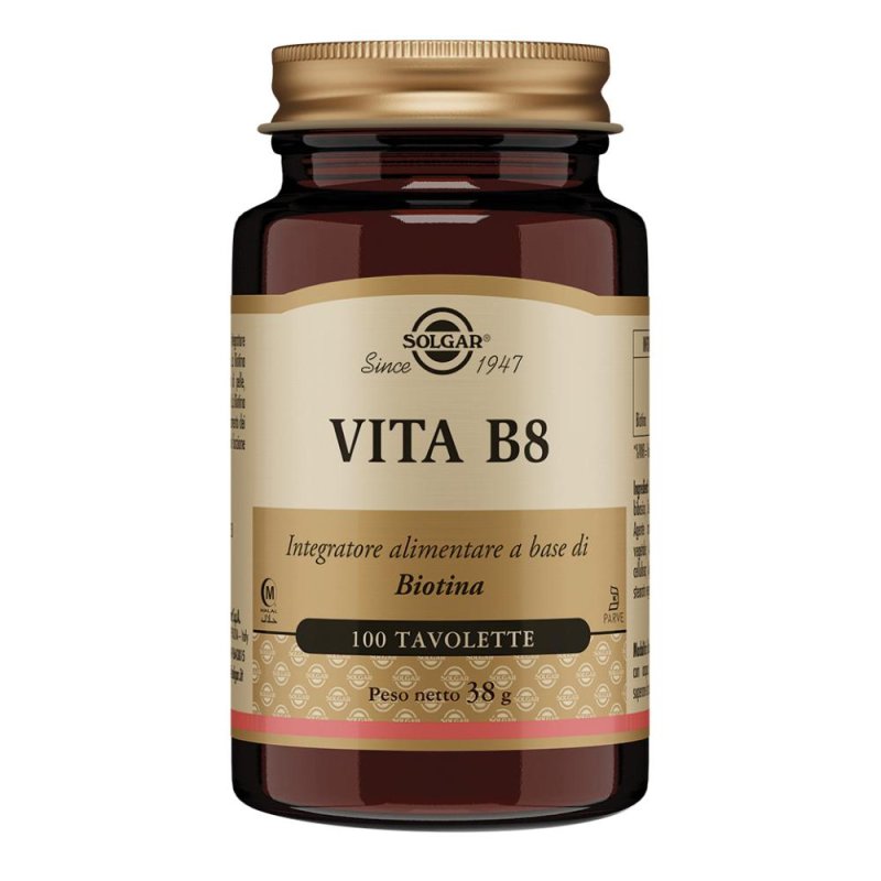  Solgar Vita B8 Biotina Pelle Capelli 100 Tavolette