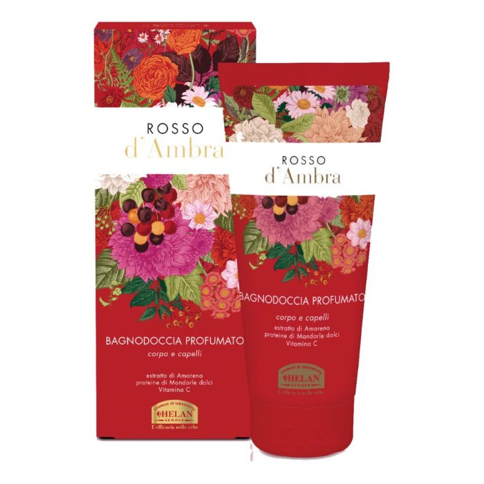 Rosso dAmbra bagnodoccia 200 ml - bagno doccia profumato