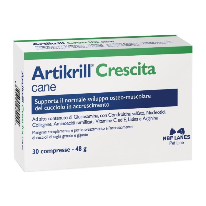 Artikrill Crescita Mangime Complementare Cane 30 Compresse