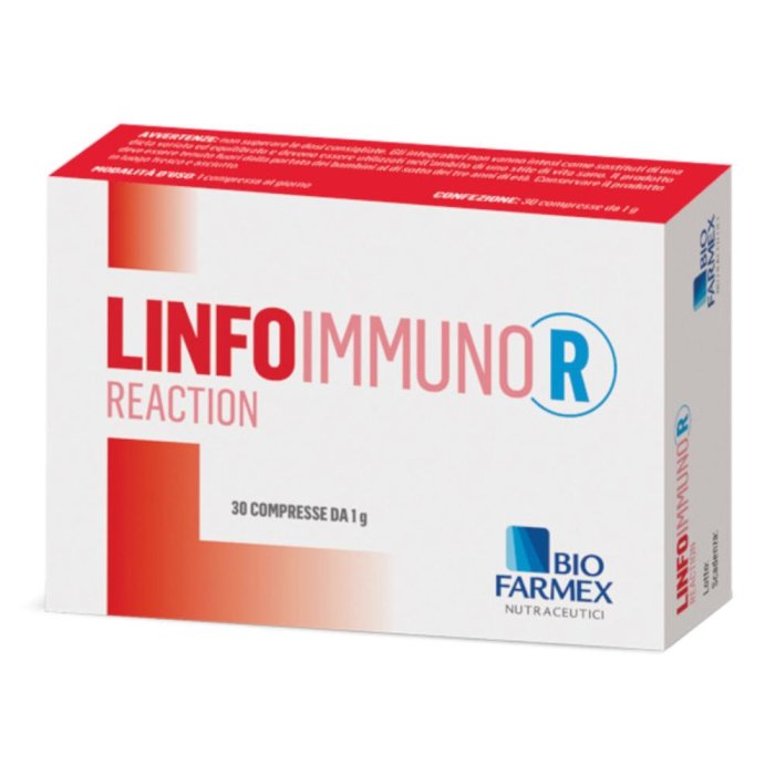 Linfoimmuno R Reaction Integratore con Vitamina C e D per le Difese Immunitarie 30 Compresse
