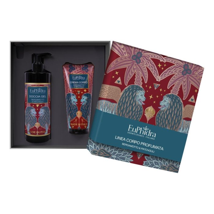 Euph cofanetto Bergamotto e Patchouli, set regalo profumato con patch, due pezzi