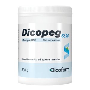 Dicopeg Esse Polvere per Soluzione Orale 300 grammi – Lassativo a Base di Macrogol per Adulti e Bambini, Trattamento della Stitichezza e Regolarità Intestinale