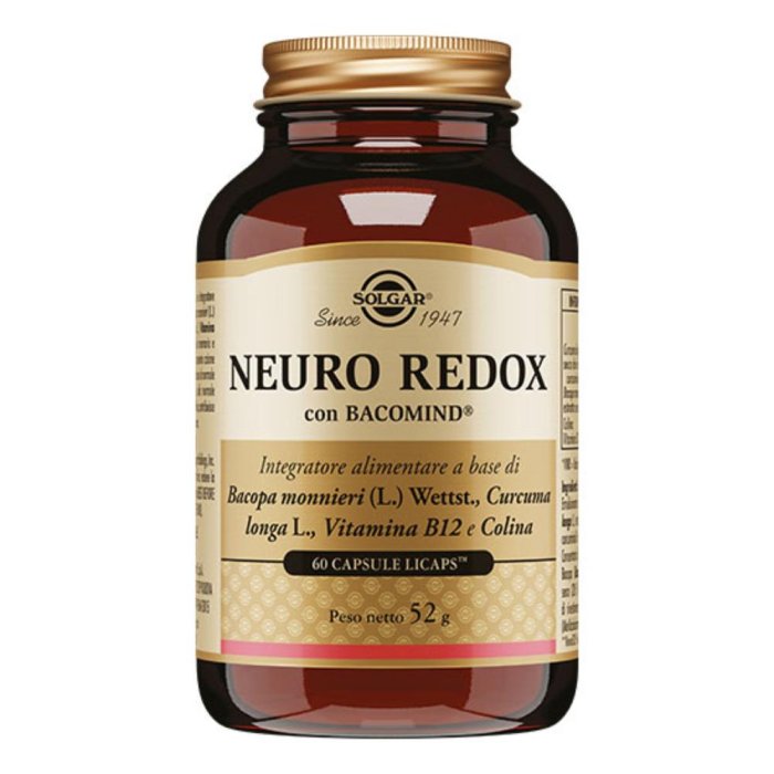 Solgar Neuro Redox 60 capsule - Integratore per il sistema nervoso