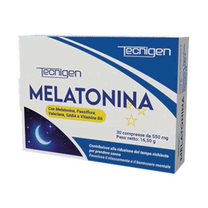 Tecnigen Melatonina 30 Compresse Integratore per il Sonno