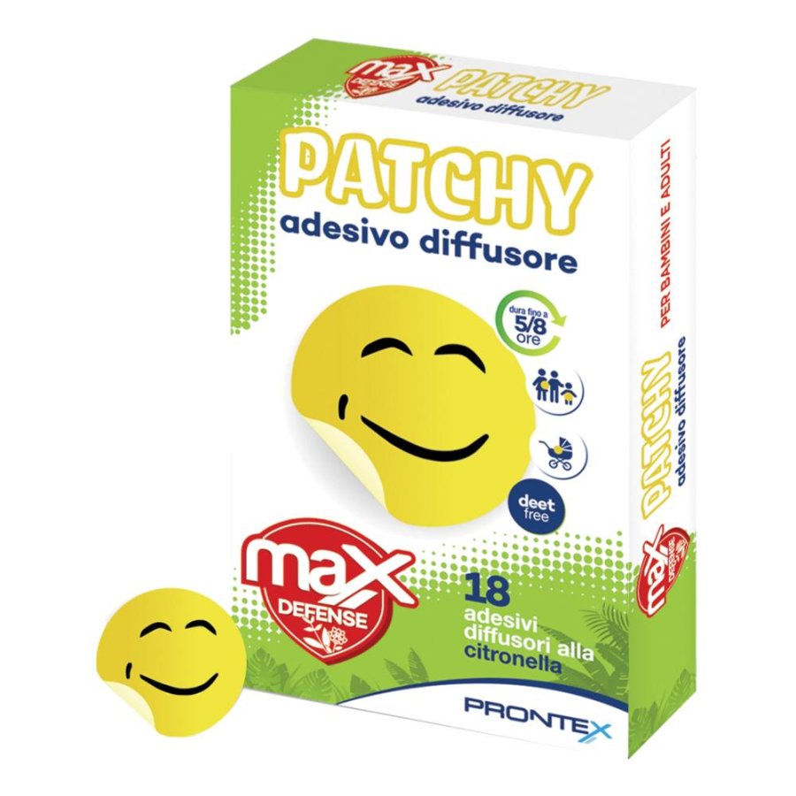 Prontex Max Defence - Patchy Adesivo Diffusore alla Citronella Sgradito agli Insetti 18 Pezzi Prontex Max Defence - Patchy Adesivo Diffusore alla Citronella Sgradito agli Insetti 18 Pezzi