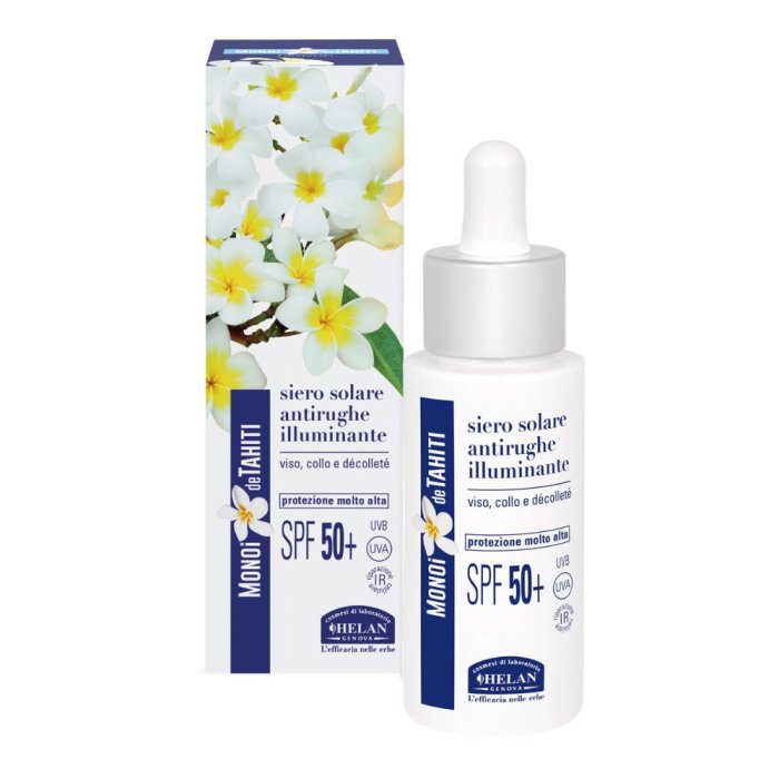 Monoi Miti Siero Solare Illuminante Viso e Corpo con Olio di Monoi per Abbronzatura Intensa e Pelle Idratata