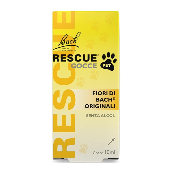 Rescue Pet Gocce 10 ml – fiori di Bach per il rilassamento naturale di cani e gatti 