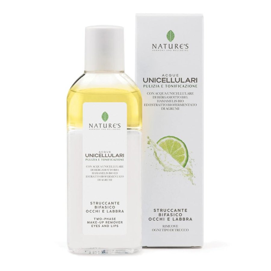 Nature s Acqua Unicell Struccante bifasico - struccante occhi e labbra con acqua unicellulare Nature s Acqua Unicell Struccante bifasico - struccante occhi e labbra con acqua unicellulare