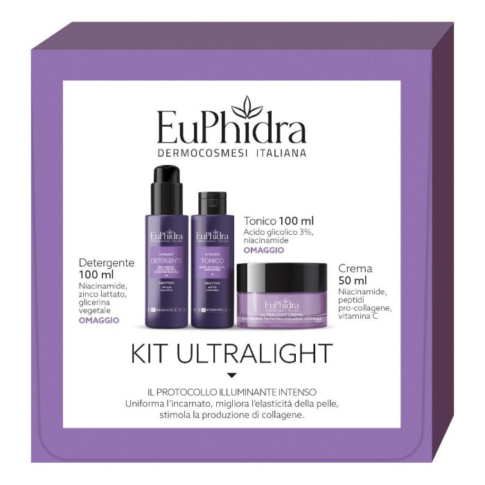 Euphidra Kit Schiarente per Capelli Ultralight – Trattamento Schiarente Delicato e Luminoso