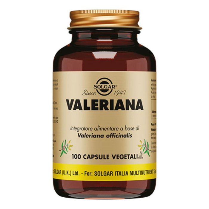  Solgar Valeriana 100 Capsule Vegetali