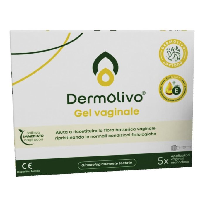 Dermolivo Gel Vaginale Lubrificante e Lenitivo 5 Applicatori Monodose da 3 ml
