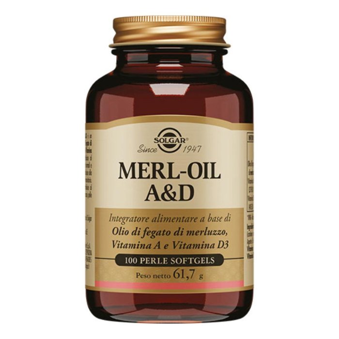  Solgar Merl Oil A&D 100 Perle Softgel