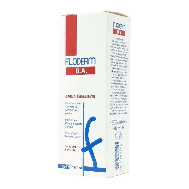 Drex Pharma Floderm DA - Crema Emolliente per Dermatite Atopica 200 ml