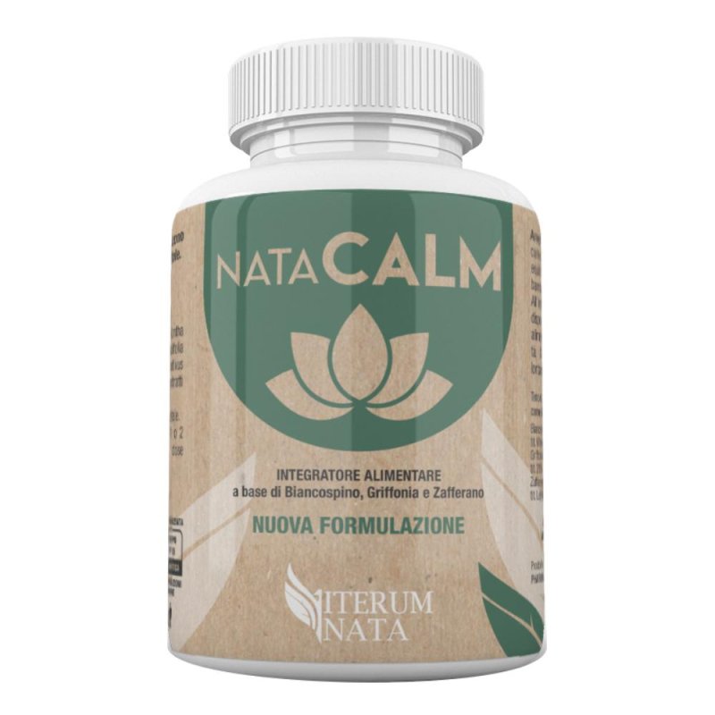 Natacalm Integratore Rilassante 30 Cps Capsule per Sonno Calmo e Controllo dello Stress
